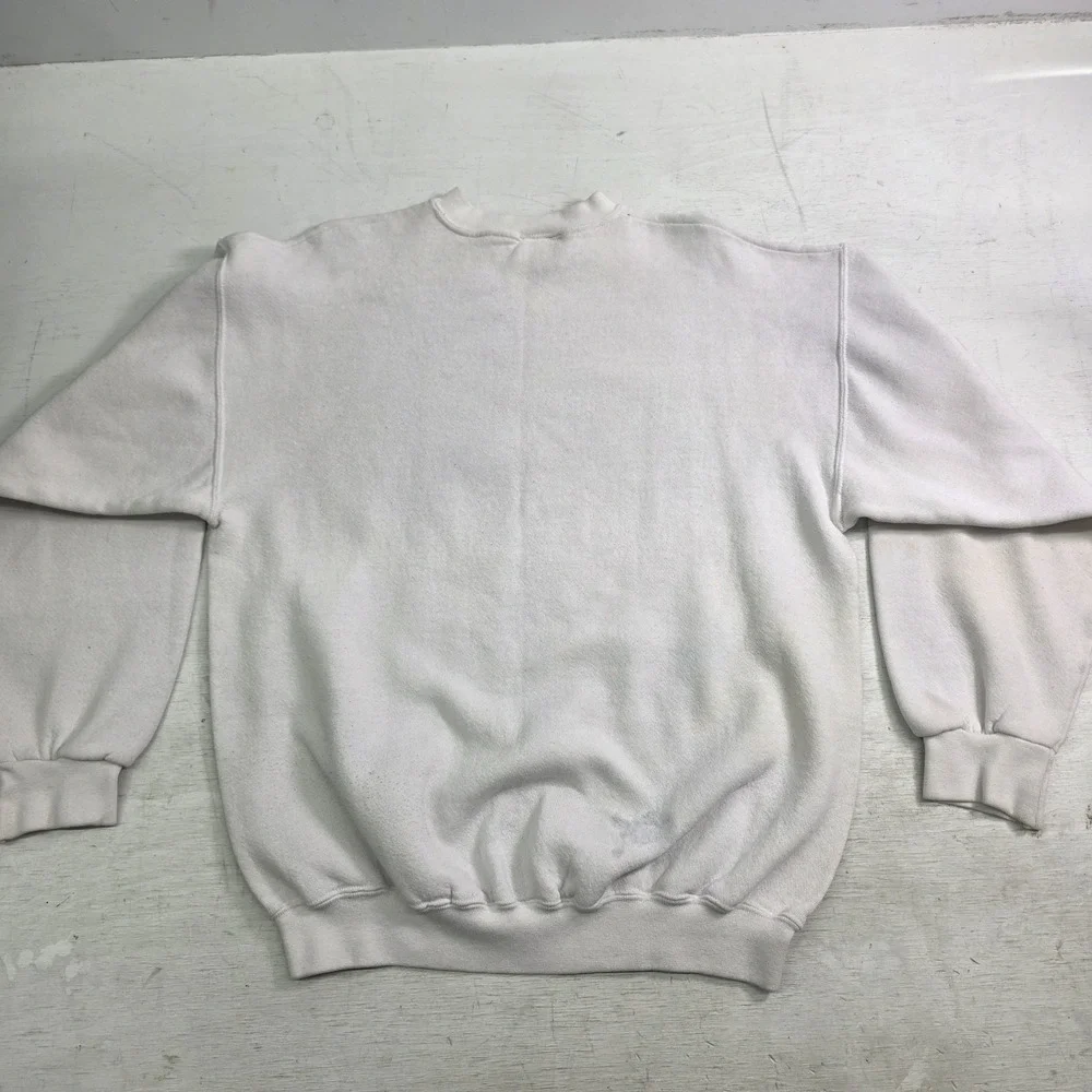 Vintage‎ 90s Rare Design White Universal Studios Sweatshirt Pullover Adult Sz L - Picture 5 of 13